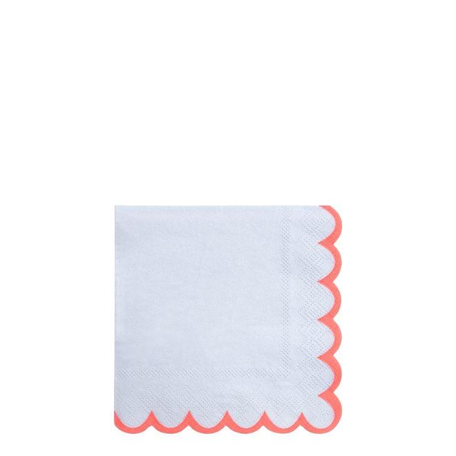 Pastel Neon Edge Small Napkins