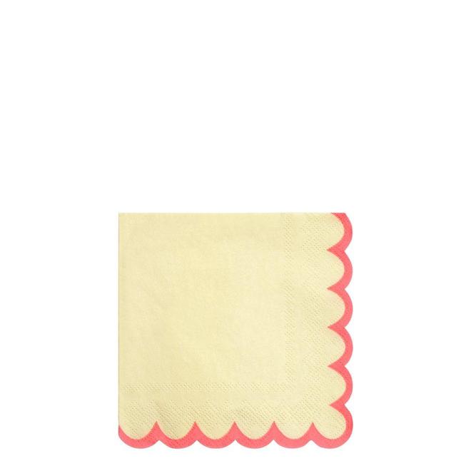 Pastel Neon Edge Small Napkins