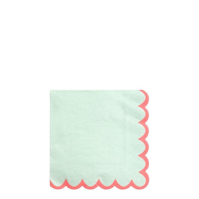 Pastel Neon Edge Small Napkins