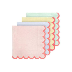 Pastel Neon Edge Small Napkins