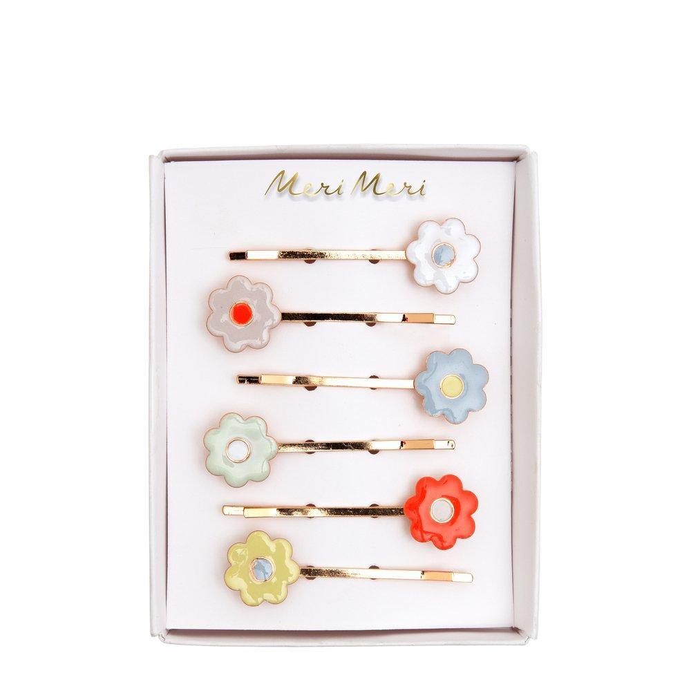 Daisy Enamel Hair Slides