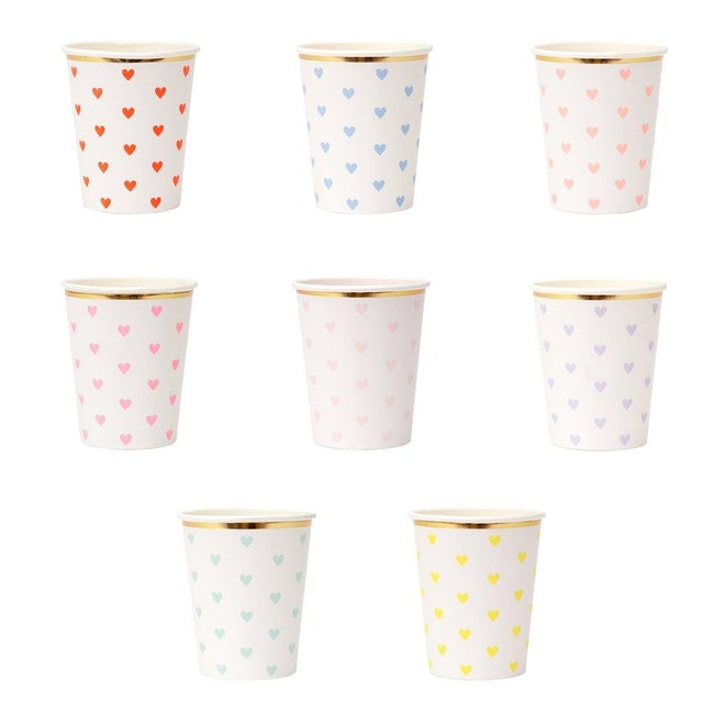 Party Palette Heart Cups