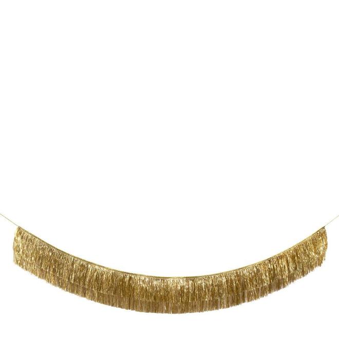 Gold Tinsel Fringe Garland