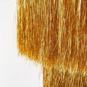 Gold Tinsel Chandelier