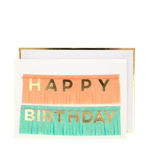 Birthday Fringe Garland Card