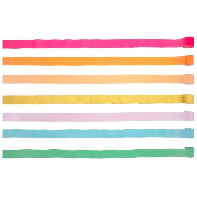 Bright Crepe Paper Streamers