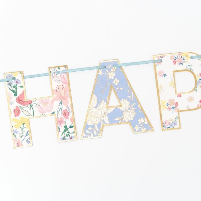 English Garden Birthday Garland