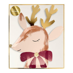 Reindeer With Bow Plates