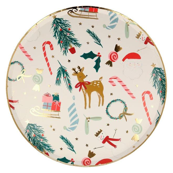 Festive Motif Dinner Plates