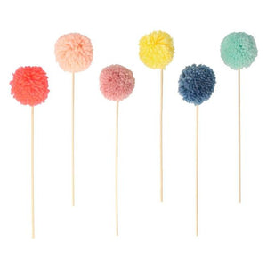 Multi Pompom Cake Toppers