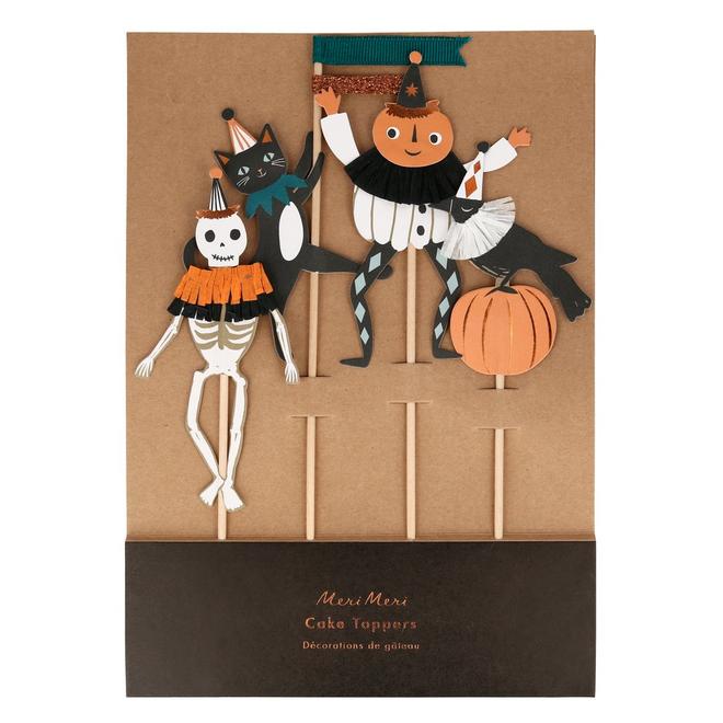 Vintage Halloween Cake Toppers