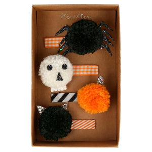 Halloween Pompom Hair Clips