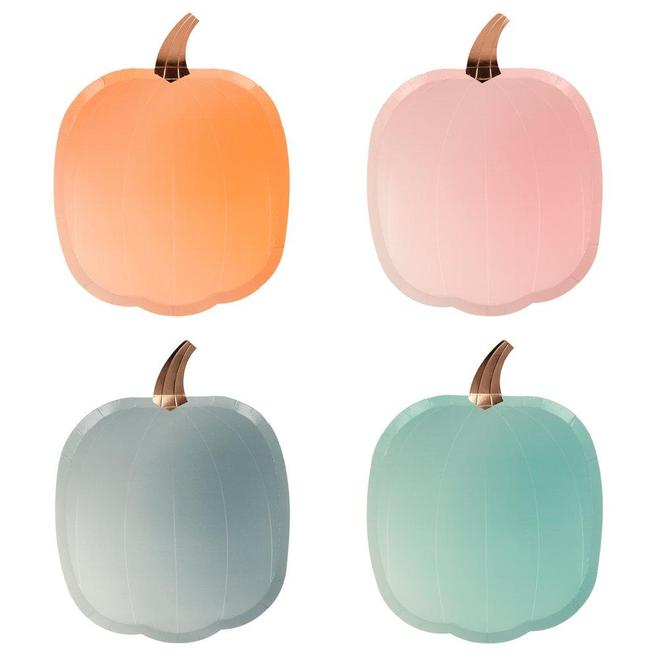 Ombre Pumpkin Plates