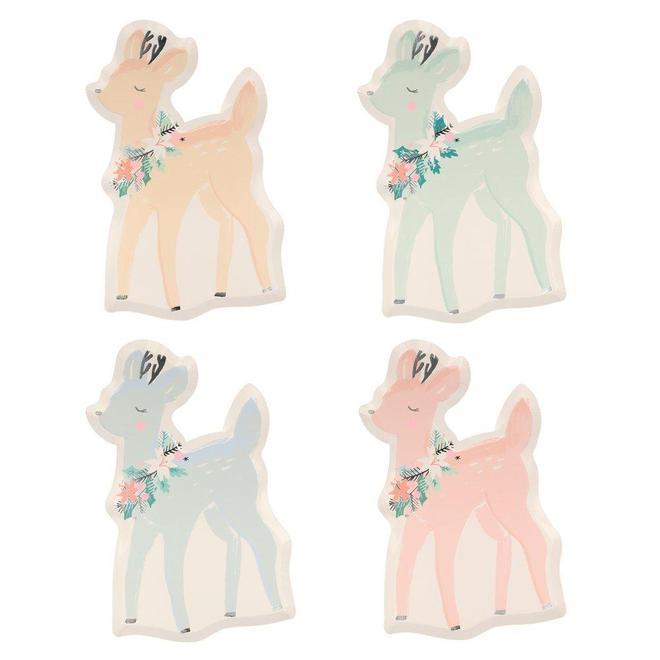 Pastel Deer Plates