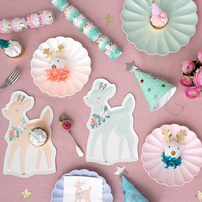 Pastel Deer Plates