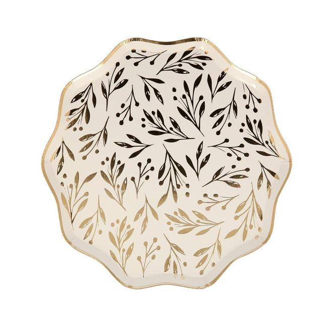 Gold Leaf Side Plates (set of 8)