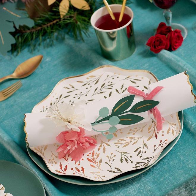 Gold Leaf Dinner Plates