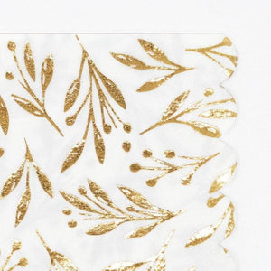 Gold Leaf Large Napkins