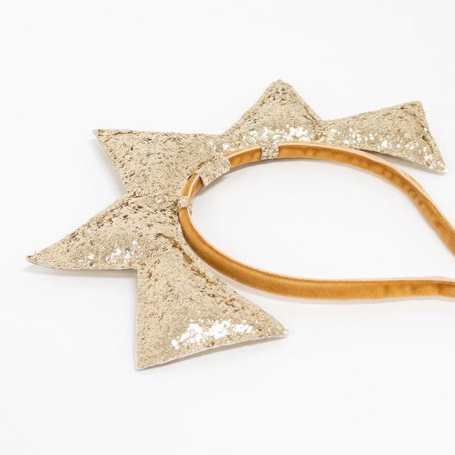 Gold Puffy Star Headband