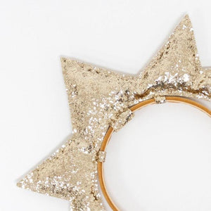 Gold Puffy Star Headband