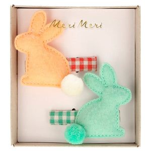 Felt Bunny Hair Clips (set of 2)