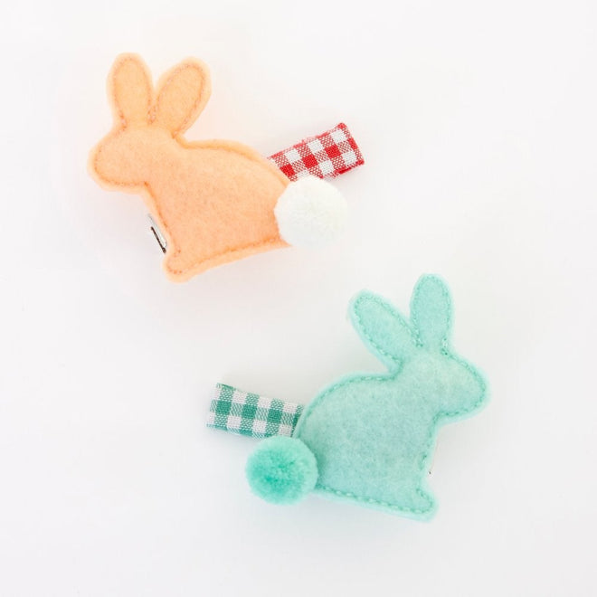 Felt Bunny Hair Clips (set of 2)