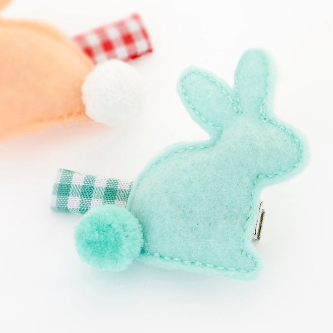 Felt Bunny Hair Clips (set of 2)