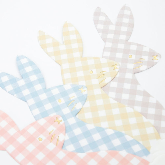 Gingham Bunny Napkins