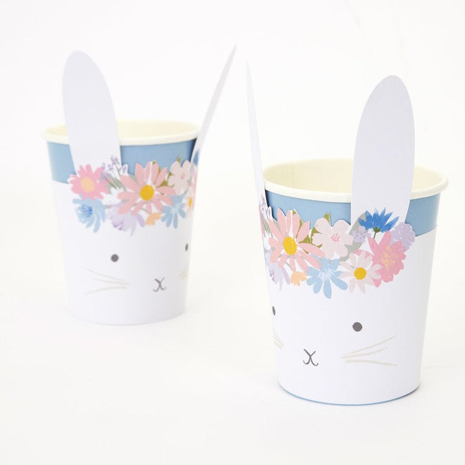 Spring Floral Bunny Cups