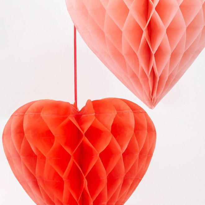 Heart Honeycomb Decorations