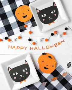 Halloween Cat Plates