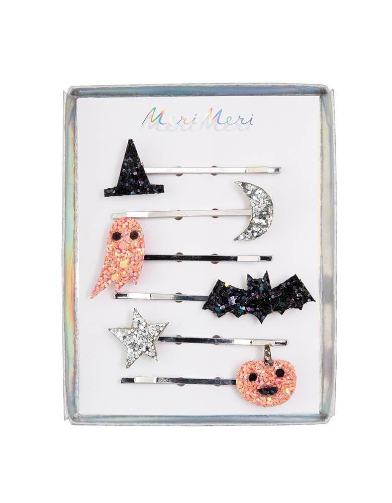 Halloween Icons Glitter Hair Slides