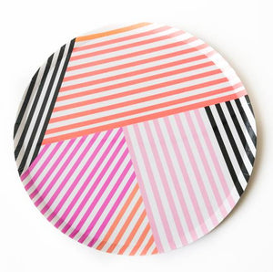 Stripes Large Paper Plate Pack