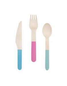 Hyper Tropical Wooden Cutlery Set