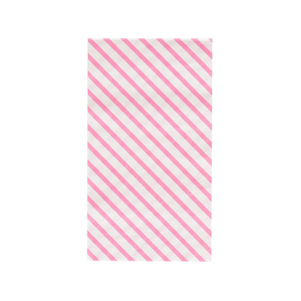 Neon Rose Stripes Dinner Napkins