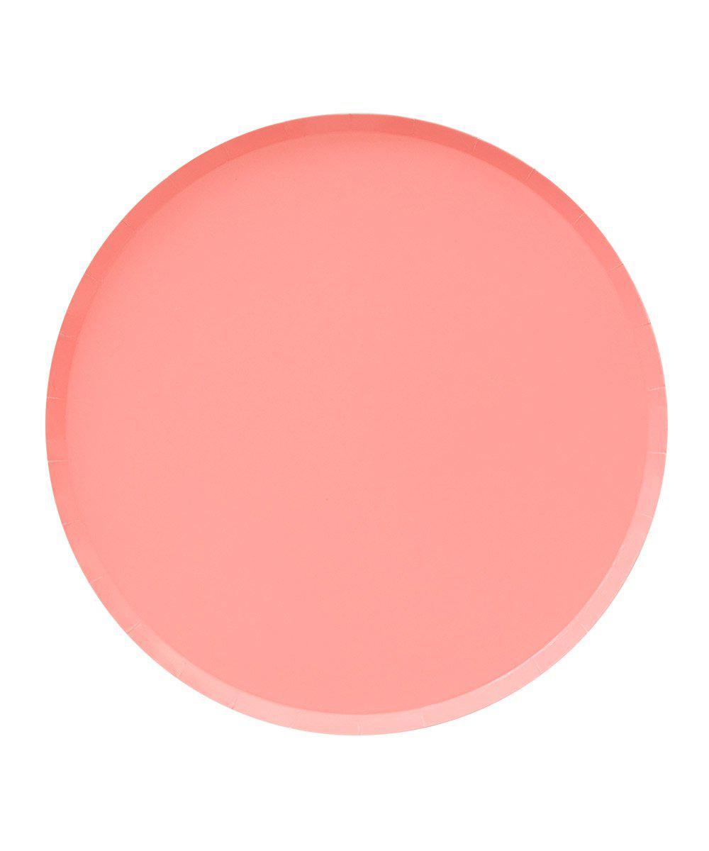 Neon Coral Large Plates