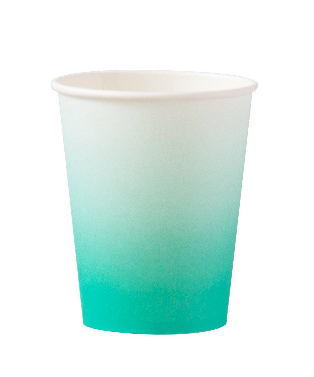 Teal Ombre Cups