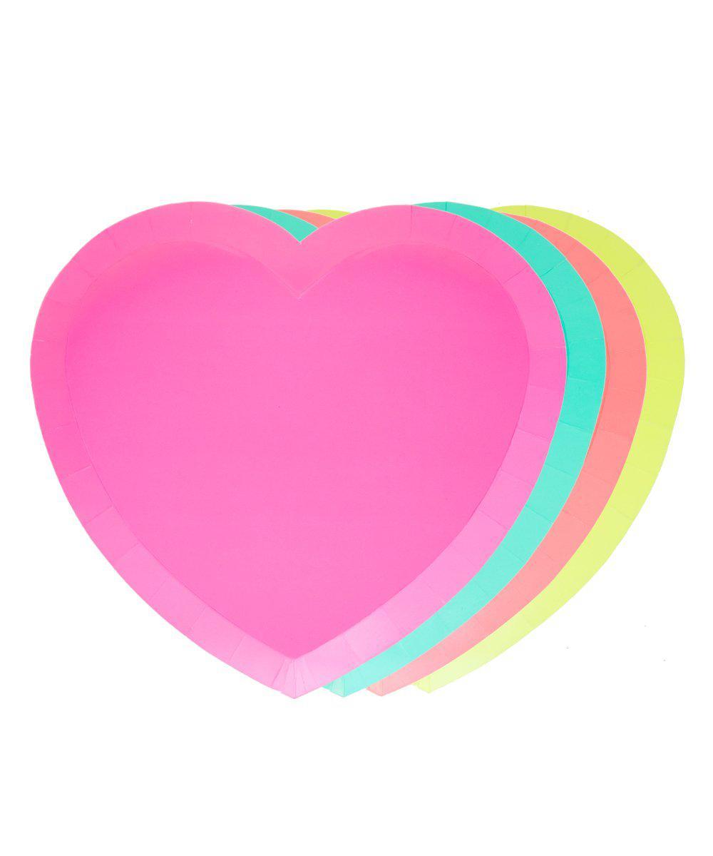 I Heart Neon Plates