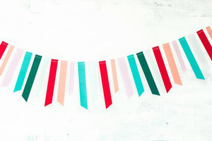 Bright Festive Ticker Tape Banner