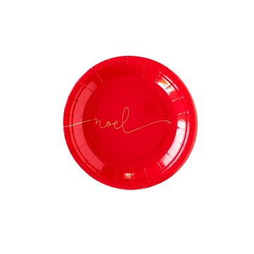 Red Noel Plates