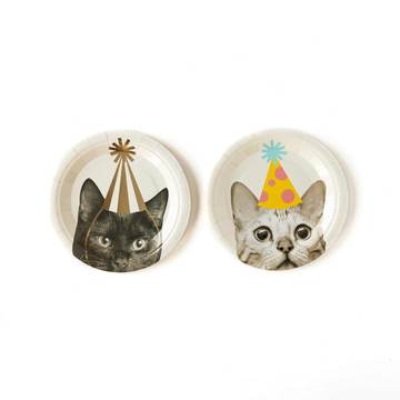 Party Animals Cat 7" Plates