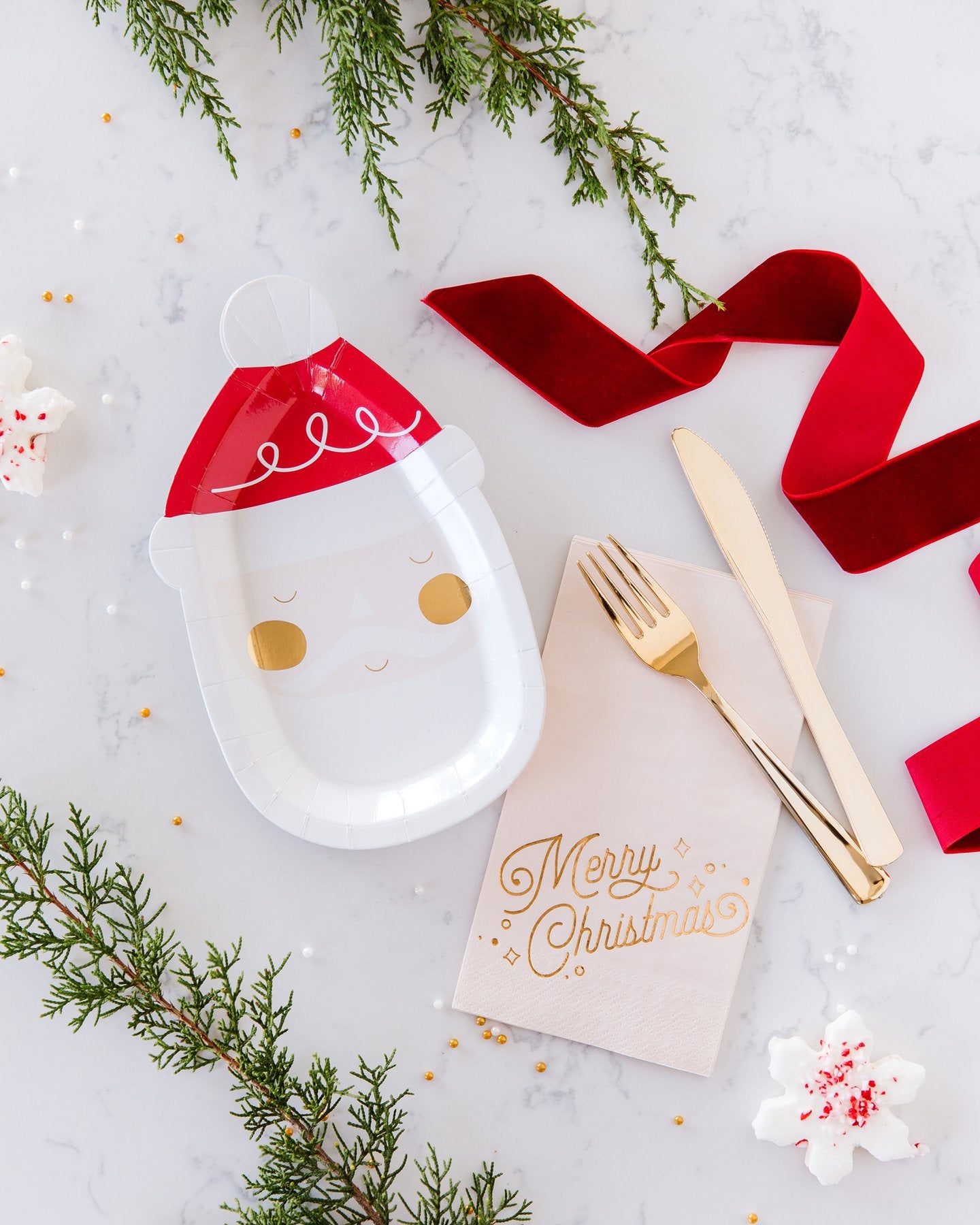 Blush Merry Christmas Napkins