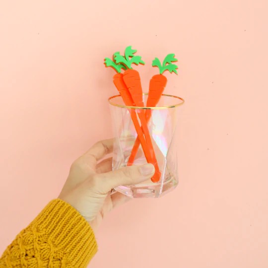 Carrot Drink Stirrers