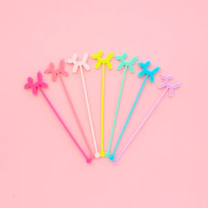 Balloon Dog Drink Stirrers