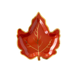 Maple Leaf Shaped 7" Plates