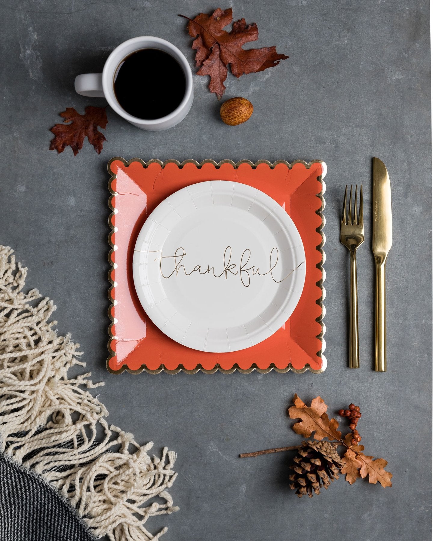 Thankful/Grateful 7" Plate Set