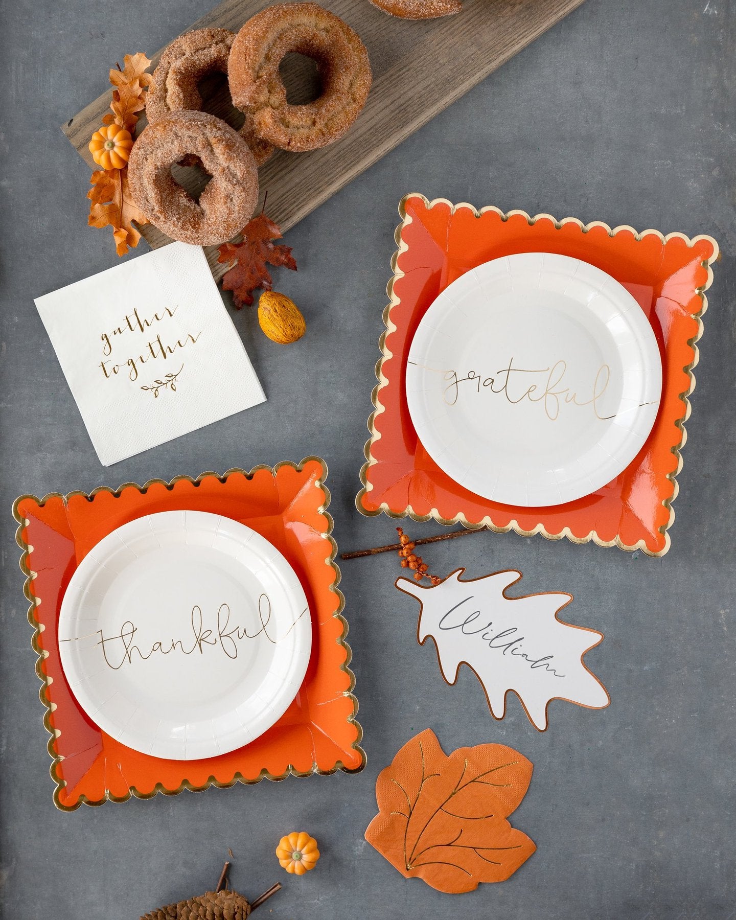 Thankful/Grateful 7" Plate Set