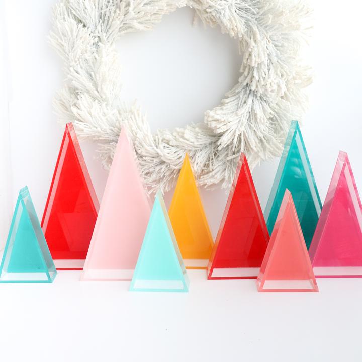 Acrylic Triangle Decorations