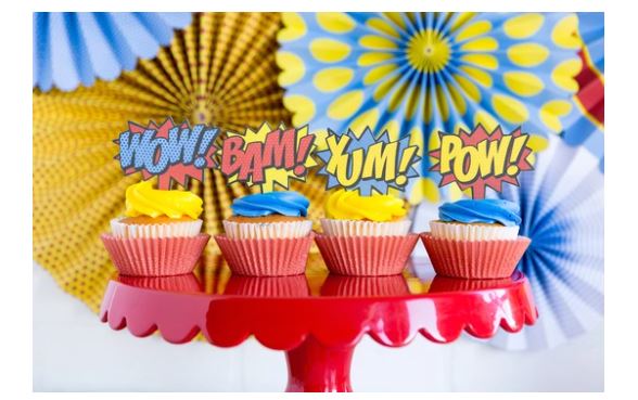 Comic Pop Cupcake Kit