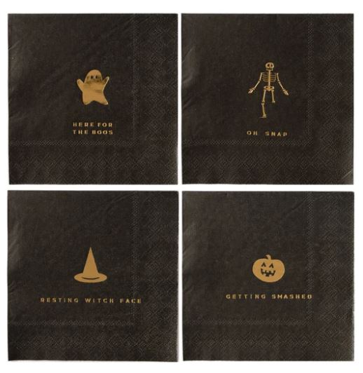 Spooky Halloween cocktail napkins